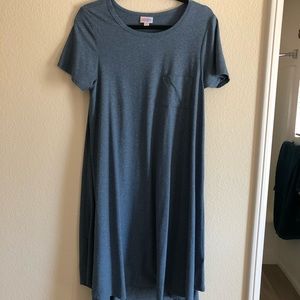 Lularoe blue carly dress